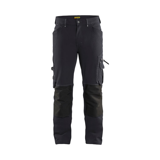 Broek X1900 ambachtsman stretch 4D zonder drijvende zakken Donkergrijs/Zwart - Blaklader