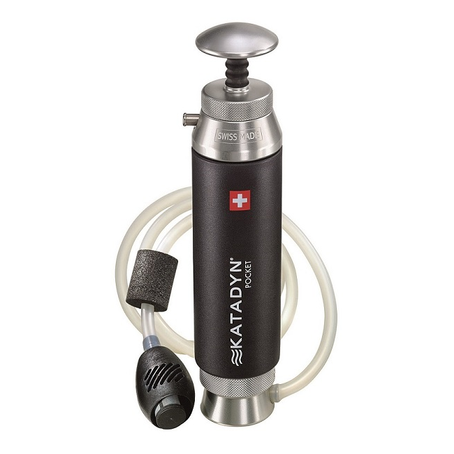 Filtre à eau Pocket en aluminium et inox avec filtre céramique - Katadyn