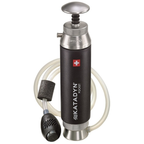 Filtre à eau Pocket en aluminium et inox avec filtre céramique - Katadyn