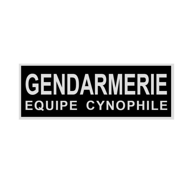 Umgekehrtes Gendarmerie Hundeführer-Team Patch 3 x 10 cm - Patrol Equipements