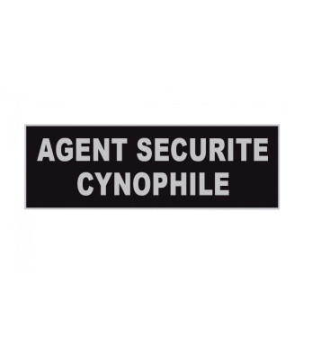 Bandeau Agent de sécurité cynophile inversé 3 x 10 cm - Patrol Equipements
