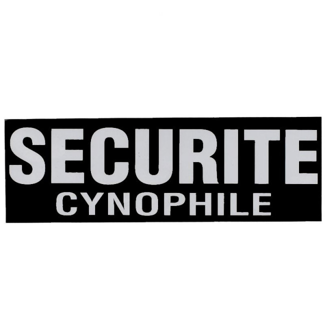 Bandeau Sécurité Cynophile inversé 10 x 30 cm - Patrol Equipements