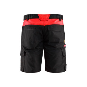 Industrie-Stretchshorts 2D Schwarz/Rot - Blaklader