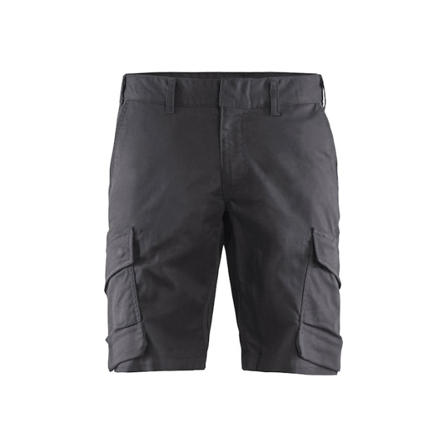 Short Industrie stretch 2D Gris moyen/Noir - Blaklader