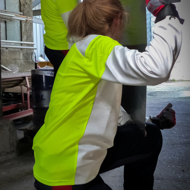 T-Shirt Cut Resistant Technology Weiß und Gelb - Francital