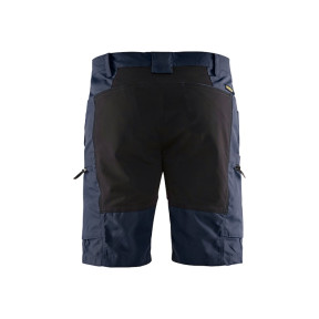 Short maintenance +stretch Marine foncé/Noir - Blaklader