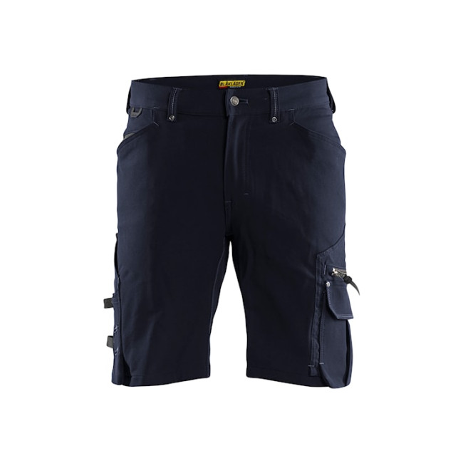 Handwerker-Stretchshorts X1900 4D ohne Hängetaschen Dunkelblau/Schwarz - Blaklader