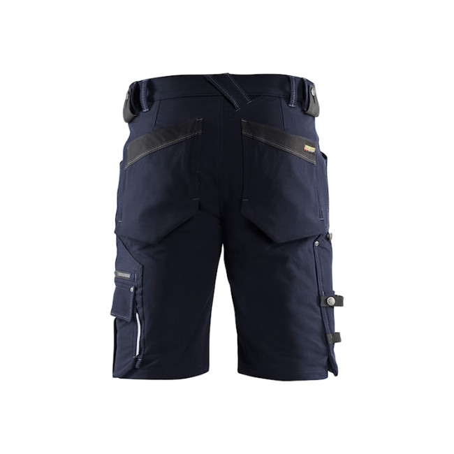 Short X1900 artisan stretch 4D sans poche flottante Marine foncé/Noir - Blaklader