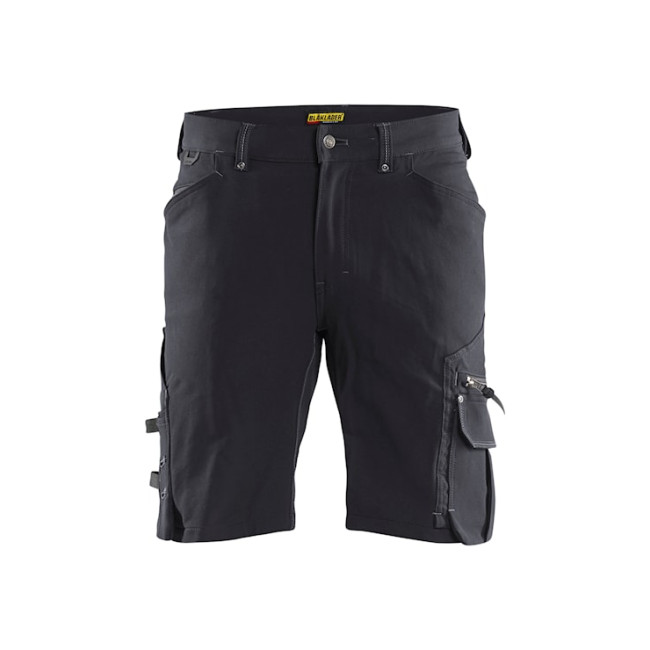 Short X1900 artisan stretch 4D sans poche flottante Gris Foncé/Noir - Blaklader