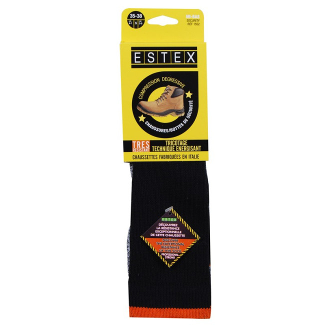 Mi-bas Security Noir/Gris - Estex
