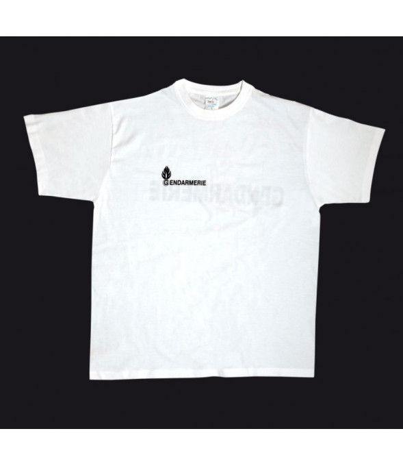 Tee-shirt Gendarmerie Blanc - TOE Concept