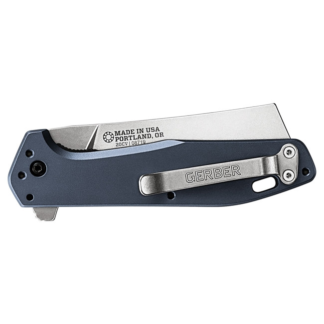 Mes Fastball Cleaver Blauw - Gerber