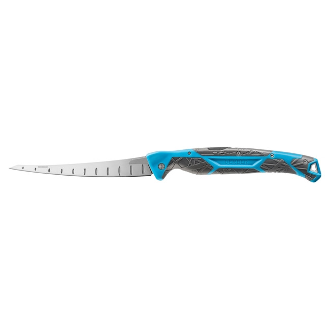 Składany nóż do filetowania słonowodny Controller 6" Niebieski - Gerber