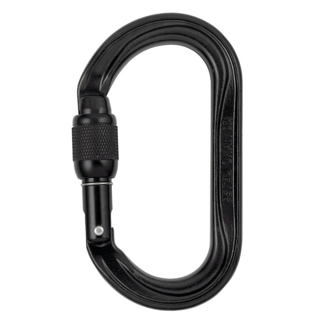MOUSQUETON OXAN SCREW-LOCK NOIR - PETZL