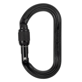 OXAN SCREW-LOCK KARABIJNHAAK ZWART - PETZL