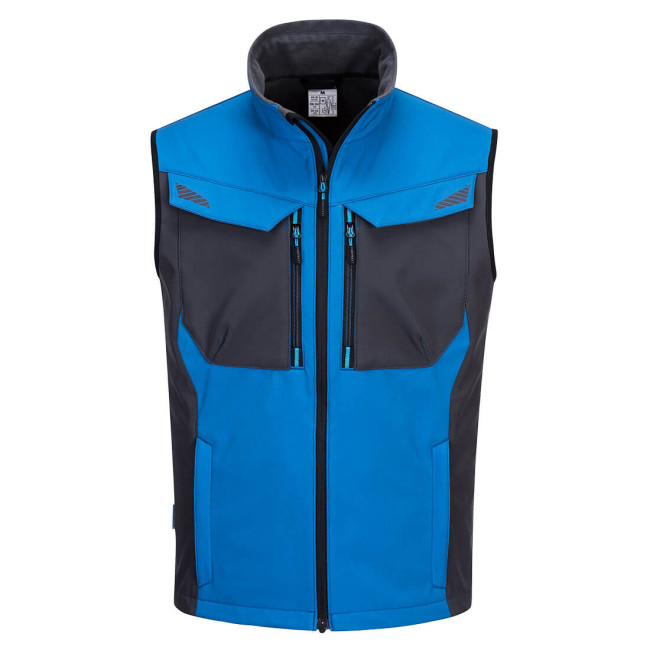 Mouwloos softshell vest WK3 Perzisch blauw - Portwest