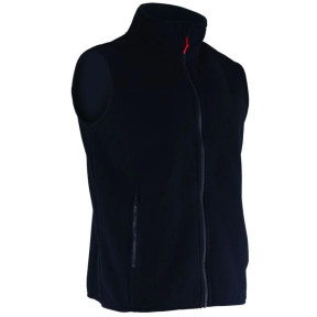 Veste polaire sans manches Neige Noir - LMA