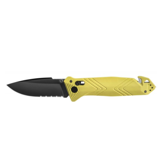 Couteau de poche Cac® serration PA6 jaune - TB Outdoor Couteau de poche Cac® serration PA6 jaune - TB Outdoor