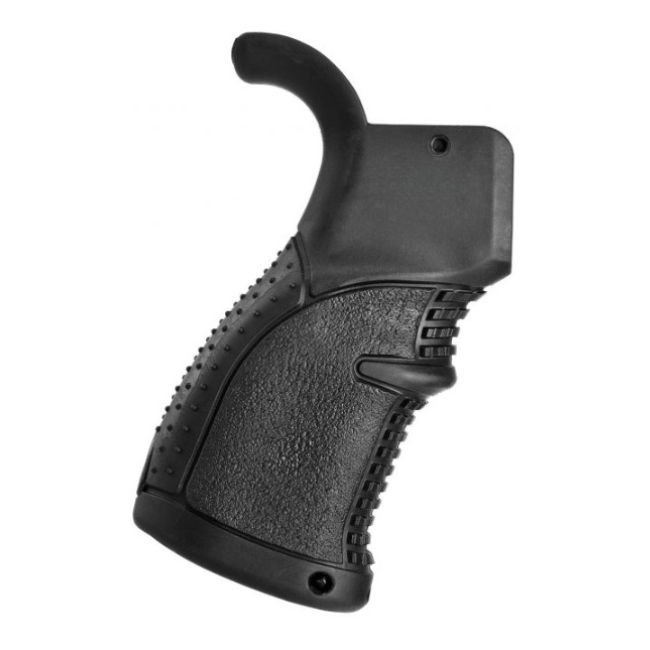 CROSSE PISTOLET CAOUTCHOUC NOIRE POUR AR15/M16/M4