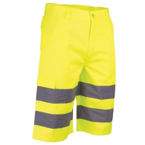 Bermuda de travail HV Éclairage Jaune fluo - LMA