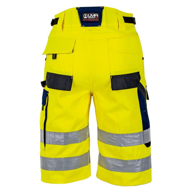 Bermuda HV Authentic Bougie Jaune fluo/Marine - LMA