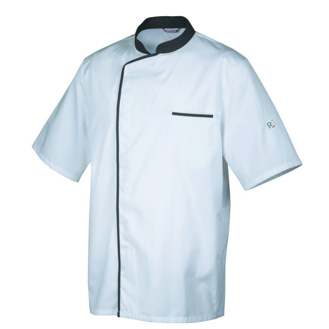 Veste mixte Energy manches courtes Blanc et anthracite - Robur