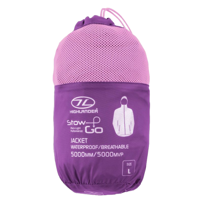 Stow & Go Waterproof Jas Dames Paars - Highlander