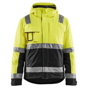 Veste hiver haute-visibilité stretch 2D Jaune fluo/Noir - Blaklader