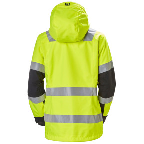 w luna hi vis shell jacket yellow womens - helly hansen workwear