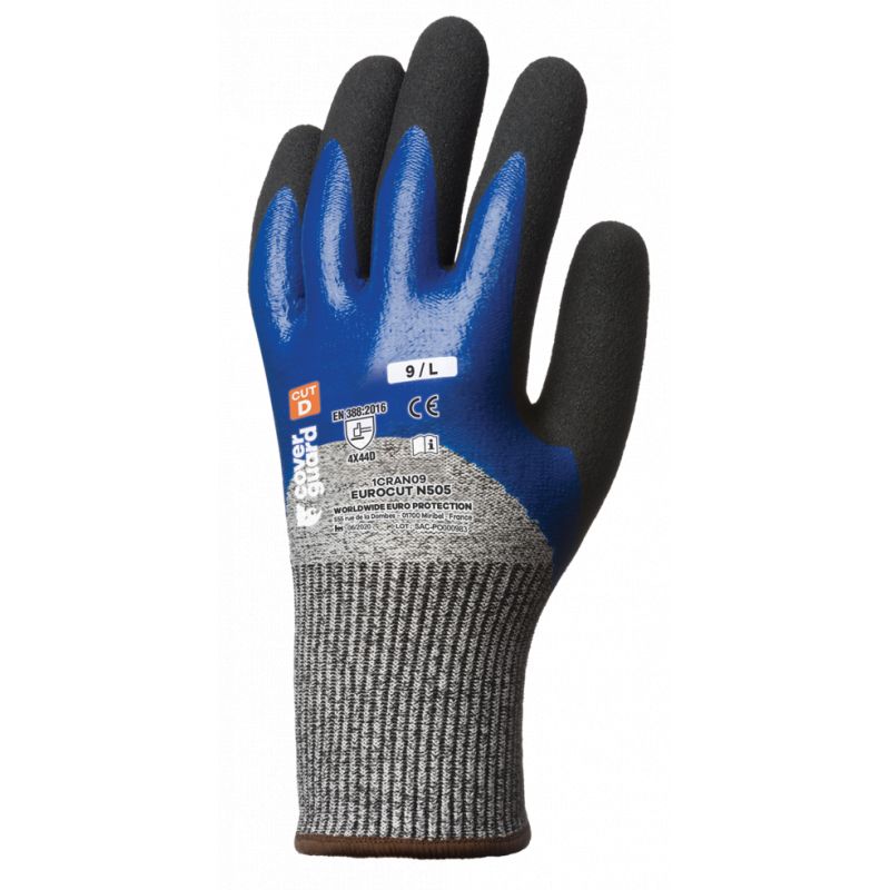 Gants Eurocut N Hppe Cut D End Nitrile Coverguard