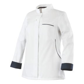 Veste femme manches longues Escale Blanc et bleu - Robur