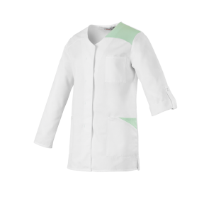 Tunique femme manches longues Flavie Blanc et menthe - Robur