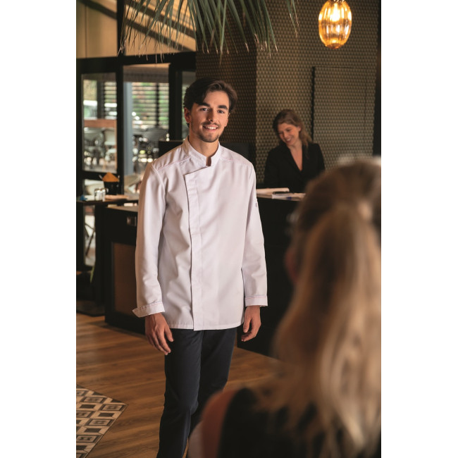 Veste de cuisine à manches longues Aspin blanc - Robur