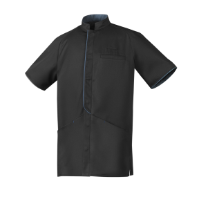 Tunique homme manches courtes Milor Seaqual Noir et bleu - Robur