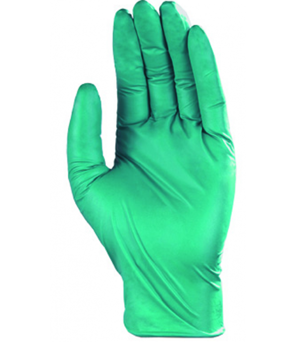 Gants nitrile vert (boîte de 100 gants) - COVERGUARD
