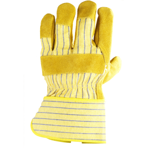 Docker-Handschuhe Rindspaltleder gelb, Handflächenverstärkung - COVERGUARD