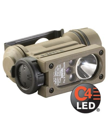 Lampe Sidewinder Compact II militaire avec piles coyote - Streamlight