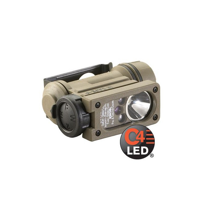 Lampe Sidewinder Compact II militaire avec piles coyote - Streamlight