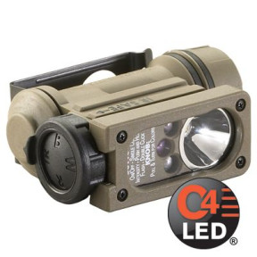 Lampe Sidewinder Compact II militaire avec piles coyote - Streamlight