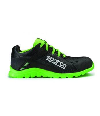 Chaussures de sécurité Practice 07517 S1P SRC Noir et vert - Sparco