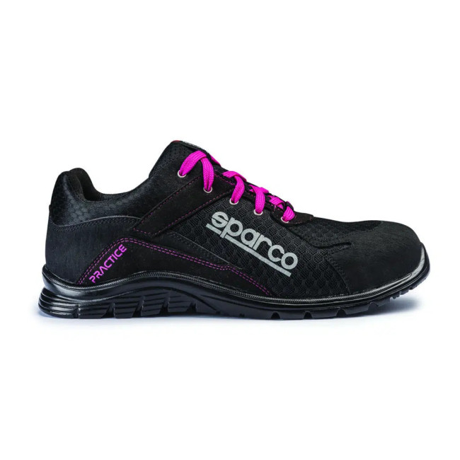 Chaussures de sécurité Practice 07517 S1P SRC Noir et rose - Sparco