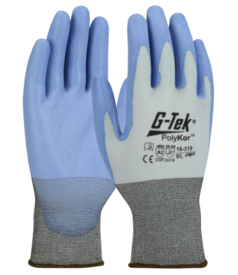 Gants tricotés sans coutures G-Tek® PolyKor® bleu - Pip