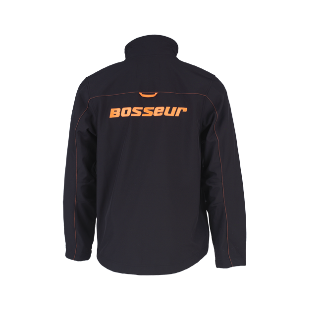 Veste Softshell Nutak Noire-Orange - Bosseur