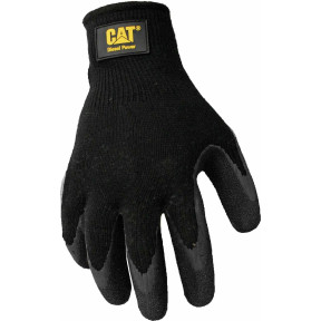 Rękawice lateksowe teksturowane Czarne - Caterpillar