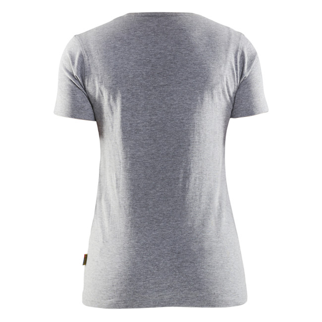 3D-Druck T-Shirt Damen Grau meliert - Blaklader