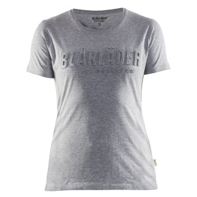 3D-Druck T-Shirt Damen Grau meliert - Blaklader