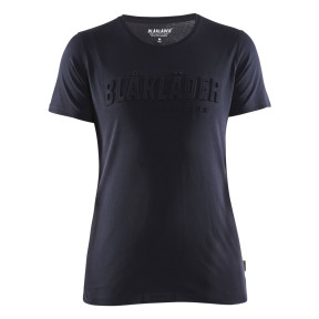 T-shirt z nadrukiem 3D damski Granatowy - Blaklader