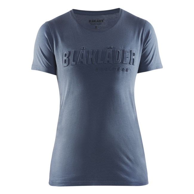 3D-Druck T-Shirt Damen Pfauenblau - Blaklader
