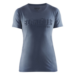 3D bedrukt T-shirt dames Pauwblauw - Blaklader