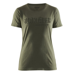 T-shirt imprimé 3D femme Vert Automne - Blaklader